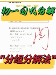 ​因式分解的12种方法的详细解析（帮你学好因式分解）