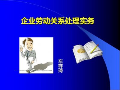 ​企业劳动关系处理指导（劳动关系管理制度）