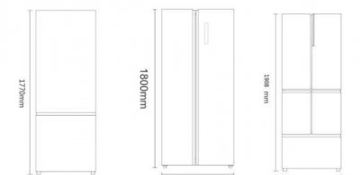 ​双开门冰箱尺寸，双开门冰箱尺寸一般是多大的买多大才是最好的选择？