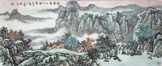 王树明获奖山水画（默默耕耘数十载）(1)