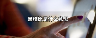 ​黑格比是什么意思