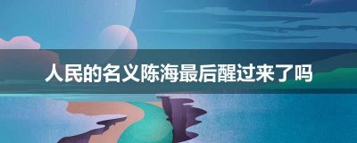 ​人民的名义陈海最后醒过来了吗