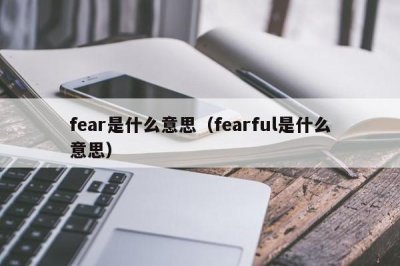 ​fear是什么意思（fearful是什么意思）