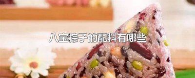 ​八宝粽子配料有哪些 八宝粽的做法和配料窍门