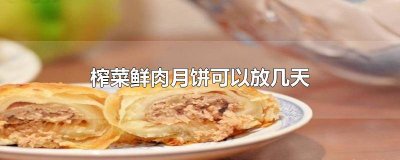 ​榨菜鲜肉月饼能放几天 榨菜月饼能放几天