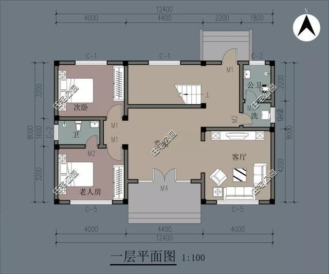 农村建房堂屋不能少，快看这9套中式户型，造价25万起