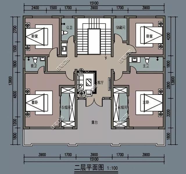 农村建房堂屋不能少，快看这9套中式户型，造价25万起