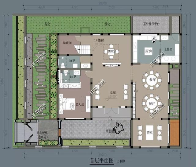 农村建房堂屋不能少，快看这9套中式户型，造价25万起