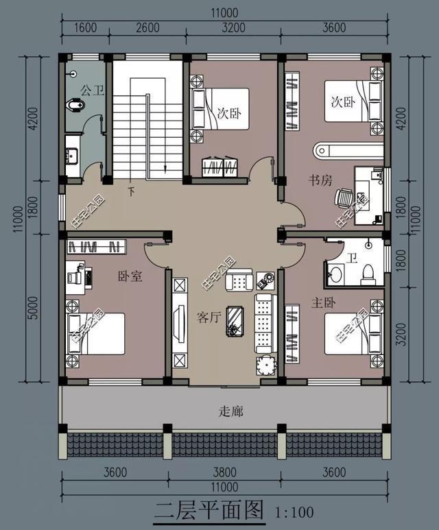 农村建房堂屋不能少，快看这9套中式户型，造价25万起