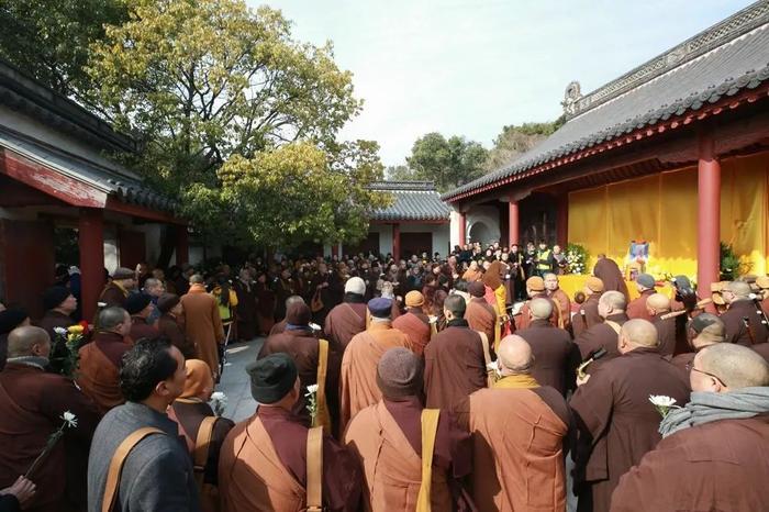 一代高僧道生长老荼毗法会在普陀山举行